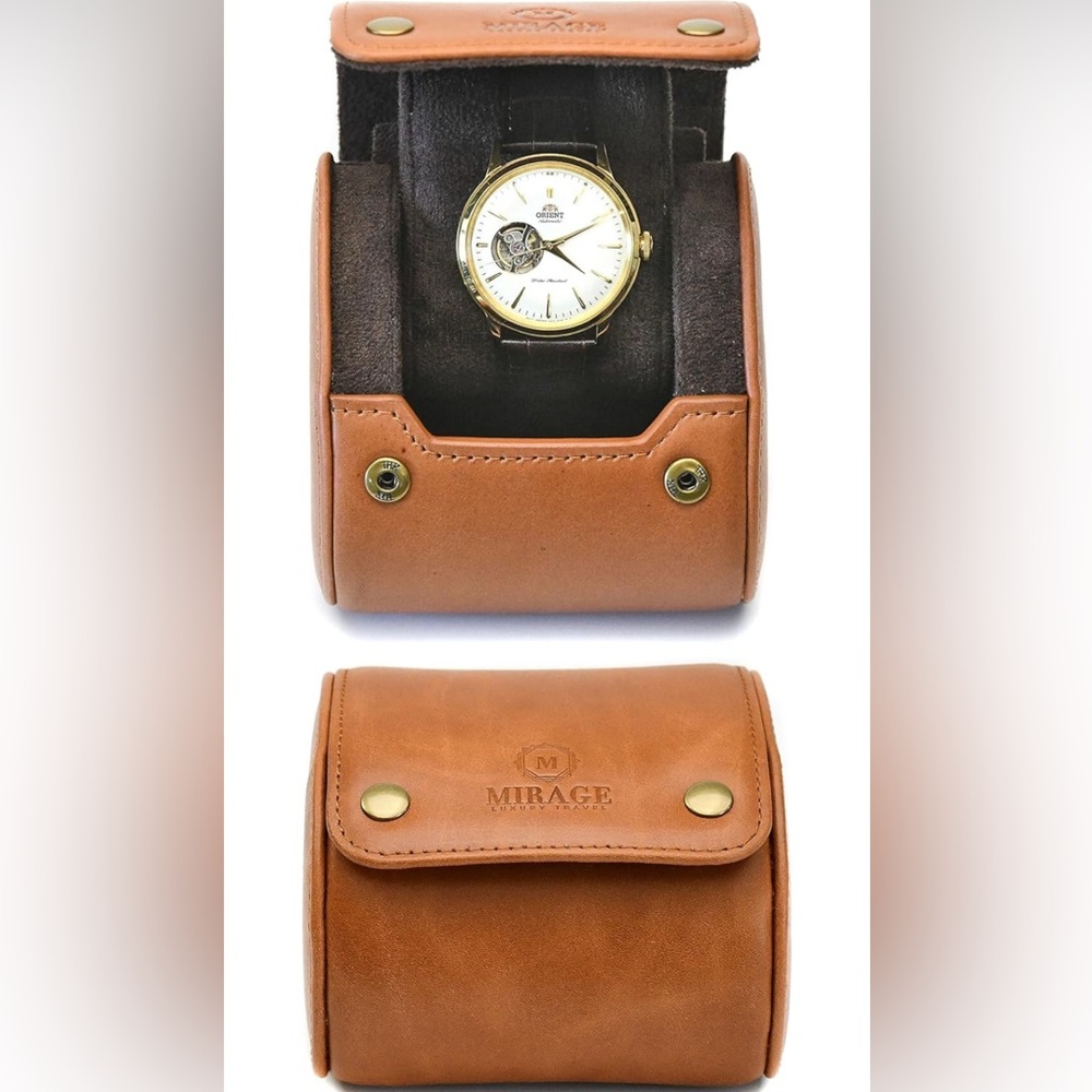 Mirage Tan Leather Watch Case
